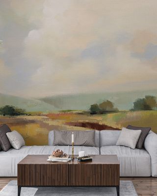 Glowing Sky Wallpaper for Tranquil Spaces