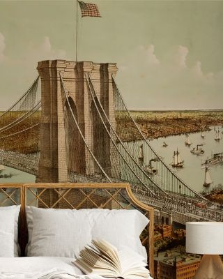 Great East River Bridge Wallpaper for Urban Elegance