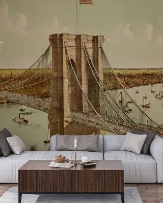 Great East River Bridge Wallpaper for Urban Elegance