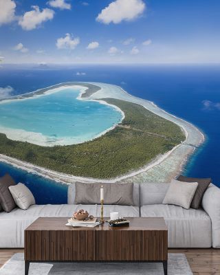 Heart Atoll Wallpaper for Natural Beauty