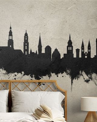 Heidelberg Germany Skyline Concrete Wallpaper