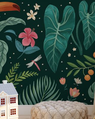 Jungle Love I Wallpaper for Exotic Decor