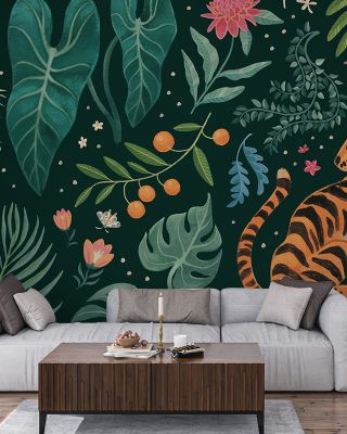 Jungle Love I Wallpaper for Exotic Decor