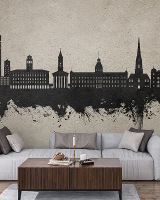 Karlsruhe Germany Skyline Concrete Wallpaper
