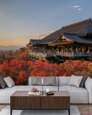 Kiyomizu-dera Temple Wallpaper for Cultural Decor