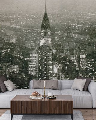 Manhattan at Night Wallpaper for Urban Spaces