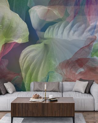 Mysterious Blooming Wallpaper for Artistic Spaces
