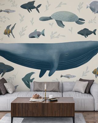 Ocean Life Wallpaper for Coastal Themes