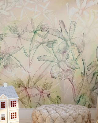 Orchid Mirage Wallpaper Mural