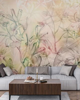 Orchid Mirage Wallpaper Mural