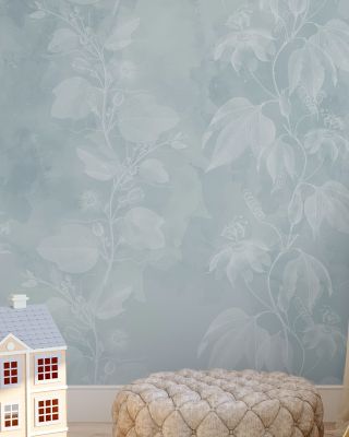 Delicate Passiflora Light Wallpaper Mural