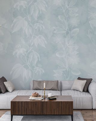Delicate Passiflora Light Wallpaper Mural