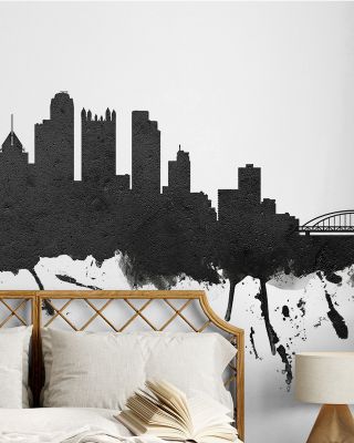 Pittsburgh Pennsylvania Skyline Black & White