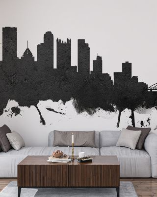 Pittsburgh Pennsylvania Skyline Black & White