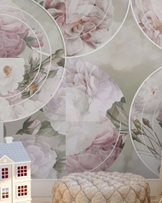 Retro Roses Wallpaper
