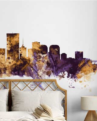 Richmond Virginia Skyline Purple & Gold