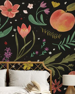 Spring Botanical Black