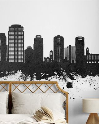 St Petersburg Florida Skyline Black & White