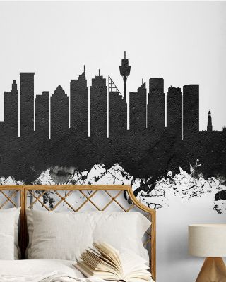 Sydney Australia Skyline Black & White