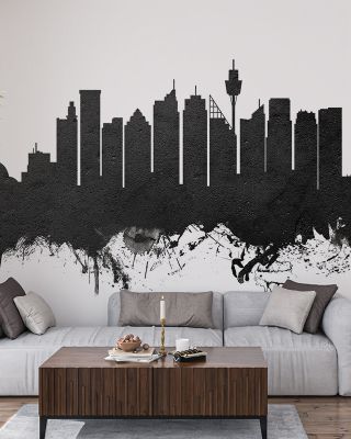Sydney Australia Skyline Black & White