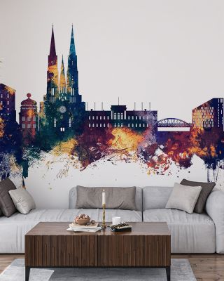 Uppsala Skyline Blue & Bronze