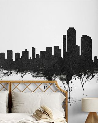 Wilmington Delaware Skyline Black & White