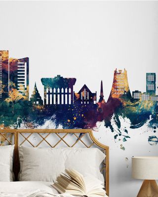 Yaoundé Cameroon Skyline Blue & Bronze