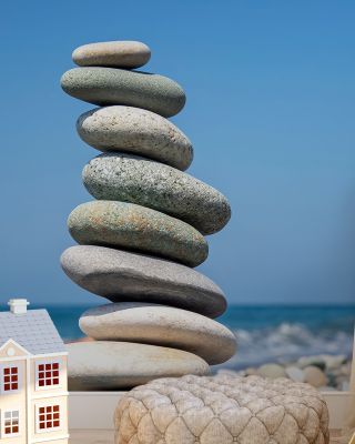 Zen Tower Tranquil Sophistication Wallpaper