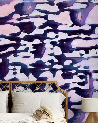 Amethyst Strum Abstract Art Wallpaper