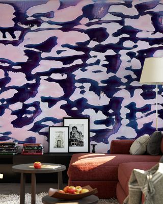 Amethyst Strum Abstract Art Wallpaper