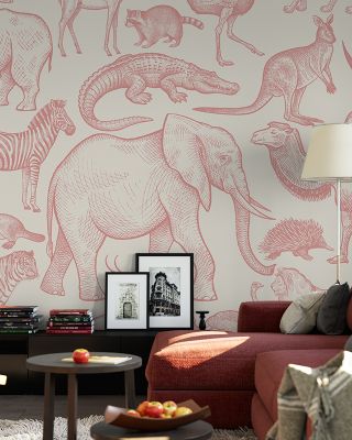 Animals All Over The World Small Animal Print Wallpaper