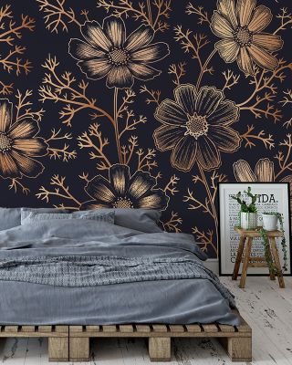 Chamomile for the Soul Botanical Wallpaper