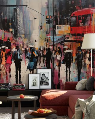 Hello Oxford Street Urban Wallpaper