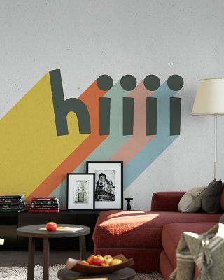 Hiiii Rainbow Playful Wallpaper