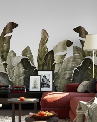 Leaves in Que Botanical Wallpaper Mural