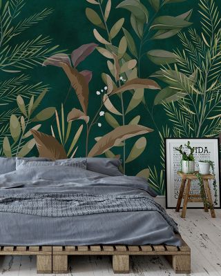 Nordic Summer Ornament Scandinavian Wallpaper