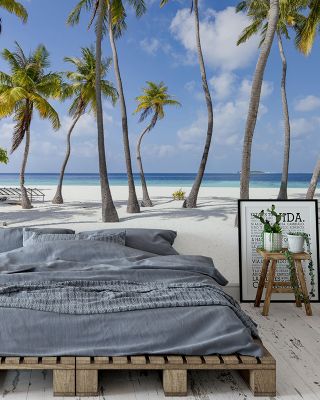 Palm Tree Beach Tropical Wallpaper