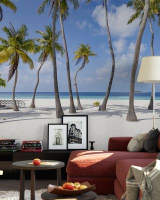 Palm Tree Beach Tropical Wallpaper