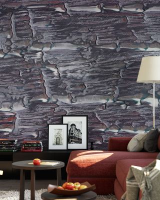 Smear Charcoal Abstract Art Wallpaper