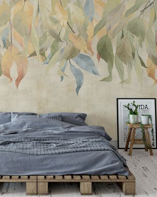 Under the Tree, Beige Serene Wallpaper