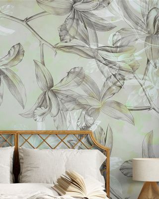 Floral with Green Accent