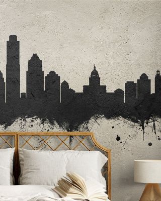 Austin Texas Skyline in Concrete