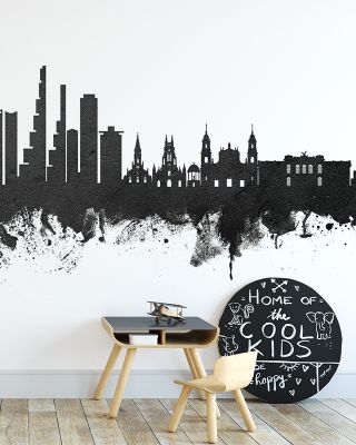 Bogotá Colombia Skyline in Black & White
