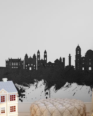 Cairo Egypt Skyline in Black & White