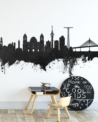 Cairo Egypt Skyline in Black & White