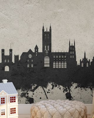 Canterbury England Skyline in Concrete