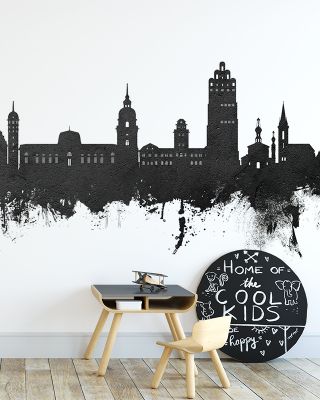 Darmstadt Skyline in Black & White