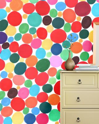 Disco Dotts Vibrant Art Print