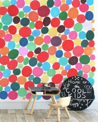 Disco Dotts Vibrant Art Print
