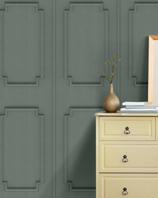 Faux Wall Panel Moulding, Sage